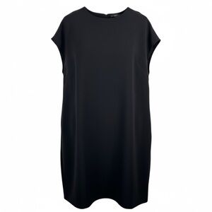 Roberto Collina relaxed‎ sleeveless sheath dress black minimalist sz S